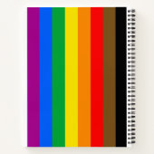 Carnet Drapeau de la fierté arc-en-ciel de Philly (Dos)