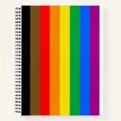 Carnet Drapeau de la fierté arc-en-ciel de Philly (Devant)