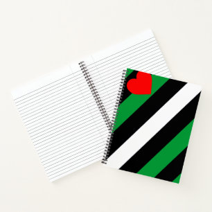 Carnet Drapeau de la Fierté de cuir Boi