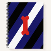 Carnet Drapeau de la fierté de jeu de chiot (Devant)