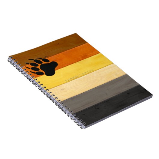 Carnet drapeau de la fierté de l'ours de SlipperyJoe's te (Côté Droit)