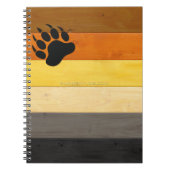 Carnet drapeau de la fierté de l'ours de SlipperyJoe's te (Devant)