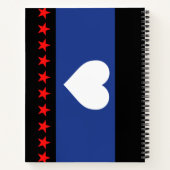 Carnet Drapeau de la fierté du pied (Dos)