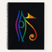 Carnet Drapeau de la fierté gay goth (Devant)