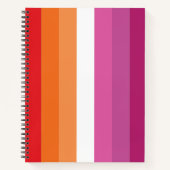 Carnet Drapeau de la fierté lesbienne (Devant)
