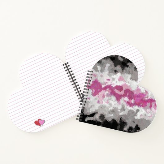 Carnet Drapeau de la fierté Libraféminine Abstrait Marbré (Intérieur)
