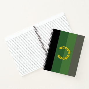 Carnet Drapeau de la fierté militaire uniforme