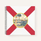 Carnet Drapeau de la Floride : l'État ensolleillé des Flo (Devant)
