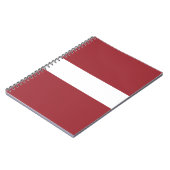 Carnet Drapeau de la Lettonie (Côté gauche)