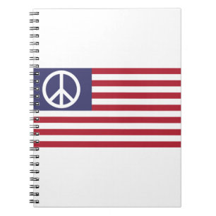Carnet Drapeau de la paix des États-Unis