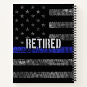 Carnet Drapeau de la police retraitée en détresse (Dos)