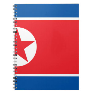 Carnet Drapeau de la république populaire démocratique de