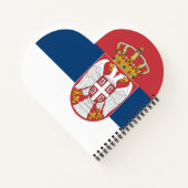 Carnet Drapeau de la Serbie (Dos)