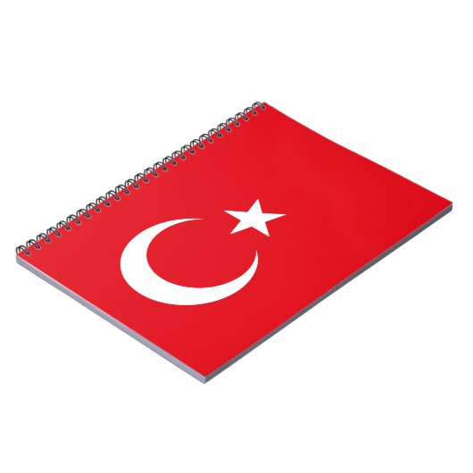 Carnet Drapeau de la Turquie (Côté gauche)