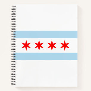 Carnet Drapeau de la ville de Chicago (Illinois)