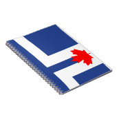 Carnet Drapeau de la ville de Toronto (Canada) (Côté Droit)