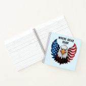 Carnet Drapeau de l'aigle américain (Intérieur)