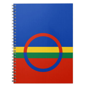 Carnet Drapeau de Laponie (Noël) (Sami) (Lapon)
