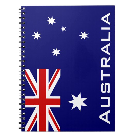 Carnet Drapeau de l'Australie (Devant)