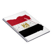 Carnet Drapeau de l'Égypte Carte Craquelure (Côté Droit)