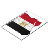 Carnet Drapeau de l'Égypte Carte Craquelure (Côté gauche)