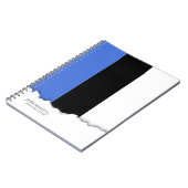 Carnet Drapeau de l'Estonie (Côté gauche)