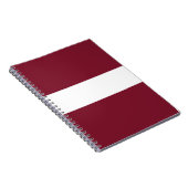 Carnet Drapeau de Lettonie (Côté Droit)