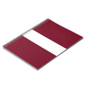 Carnet Drapeau de Lettonie (Côté gauche)