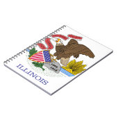 Carnet Drapeau de l'Illinois (Côté gauche)