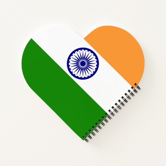 Carnet Drapeau de l'Inde (Dos)