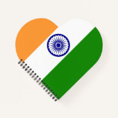 Carnet Drapeau de l'Inde (Devant)