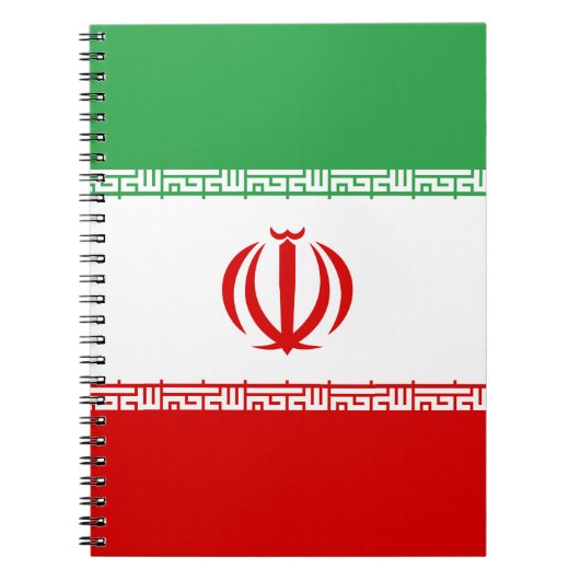 Carnet Drapeau de l'Iran (Devant)