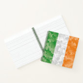 Carnet Drapeau de l'Irlande avec motif shamrock (Intérieur)