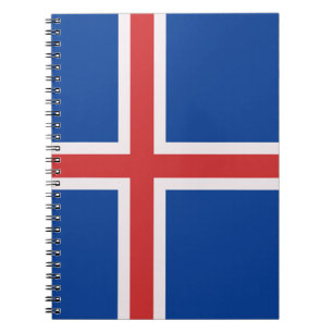 Carnet Drapeau de l'Islande