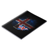 Carnet Drapeau de l'Islande (Côté gauche)