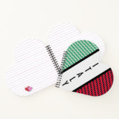 Carnet Drapeau de l'Italie (Intérieur)