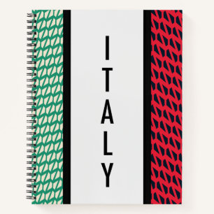 Carnet Drapeau de l'Italie
