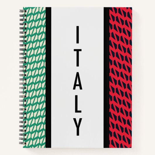 Carnet Drapeau de l'Italie (Devant)