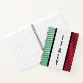 Carnet Drapeau de l'Italie (Intérieur)