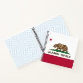 Carnet Drapeau de l'ours de la République de Californie : (Intérieur)