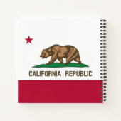Carnet Drapeau de l'ours de la République de Californie : (Dos)