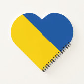 Carnet Drapeau de l'Ukraine Bouton (Dos)