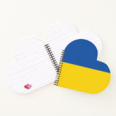 Carnet Drapeau de l'Ukraine Bouton (Intérieur)
