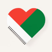 Carnet Drapeau de Madagascar (Devant)