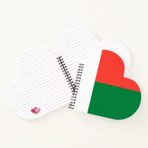 Carnet Drapeau de Madagascar