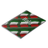 Carnet Drapeau de ondulation de l'Italie (Côté gauche)
