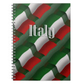 Carnet Drapeau de ondulation de l'Italie (Devant)