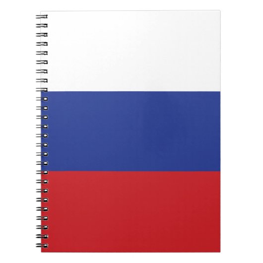 Carnet Drapeau de Russie, cadeau de fierté patriotique ru (Devant)