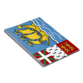 Carnet Drapeau de Saint-Pierre-et-Miquelon (Côté Droit)