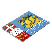 Carnet Drapeau de Saint-Pierre-et-Miquelon (Côté gauche)